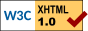 Kelvollista XHTML 1.0:aa